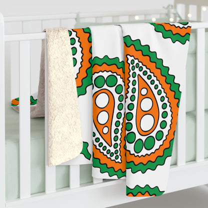 Ireland Retro Paisley Blanket Throw