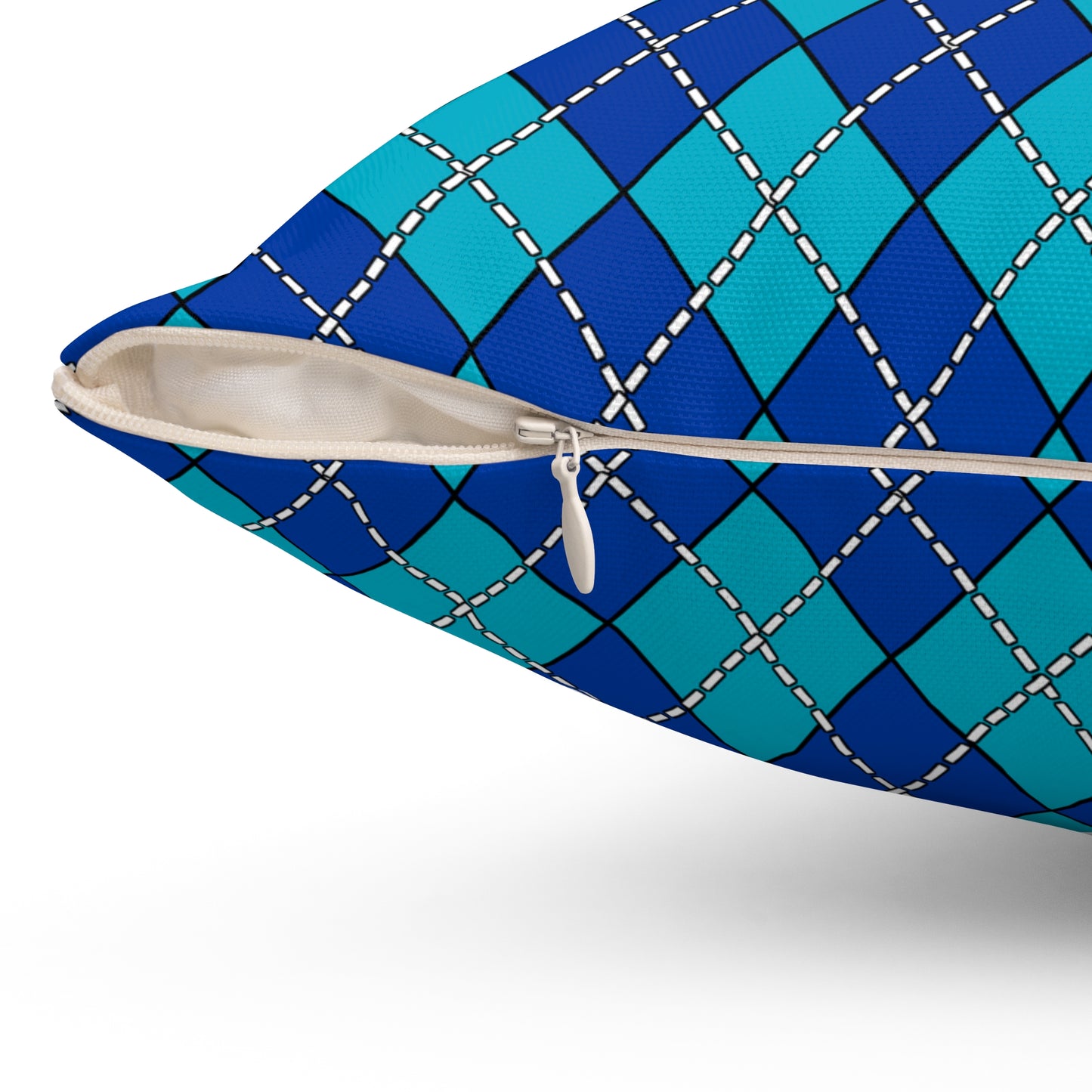 Pacific Islands Retro Argyle Cushion Pillow