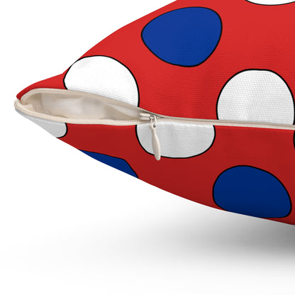 Bouvet Island Retro Polka Dots Cushion Pillow