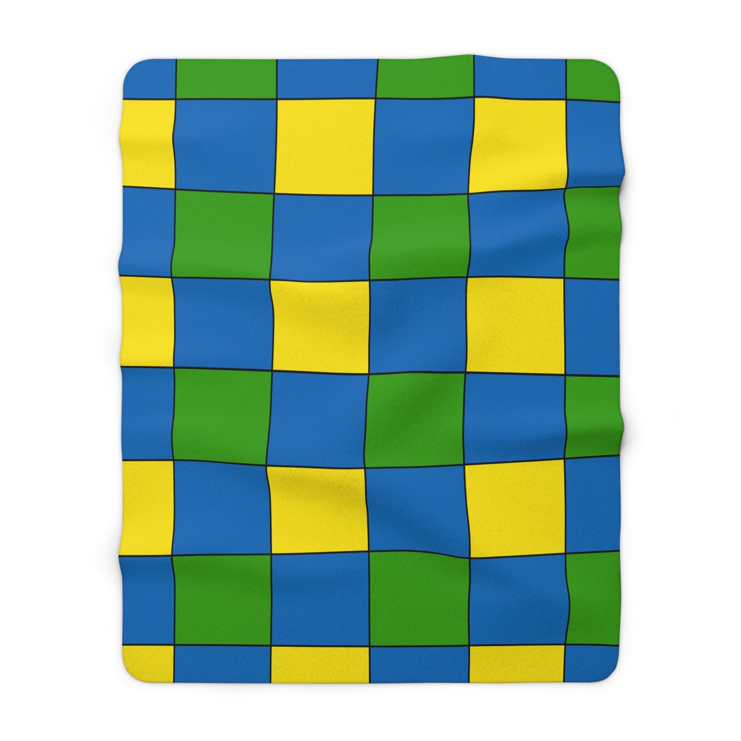 Gabon Retro Check Blanket Throw