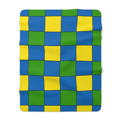 Gabon Retro Check Blanket Throw