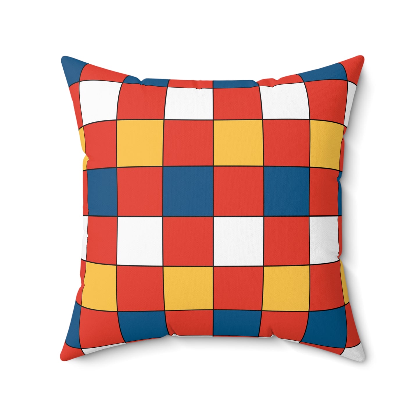 Kiribati Retro Check Cushion Pillow