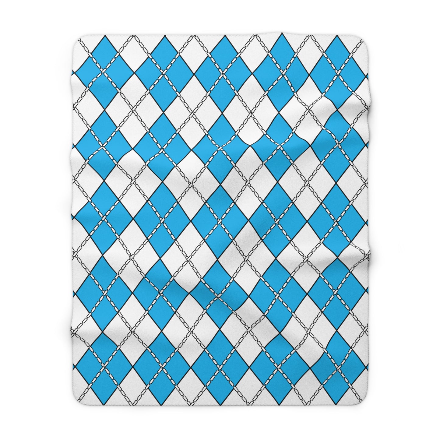 San Marino Retro Argyle Blanket Throw