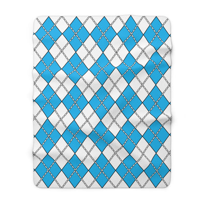 San Marino Retro Argyle Blanket Throw
