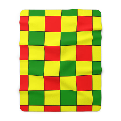 Mali Retro Check Blanket Throw