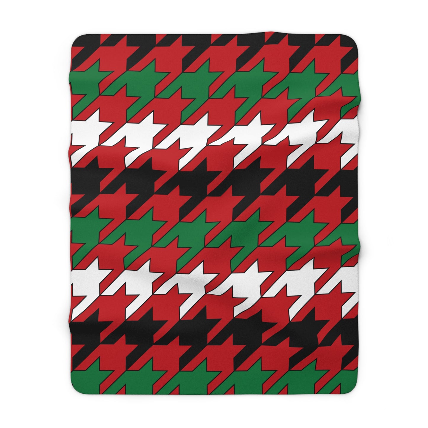 Western Sahara Retro Houndstooth Blanket Throw
