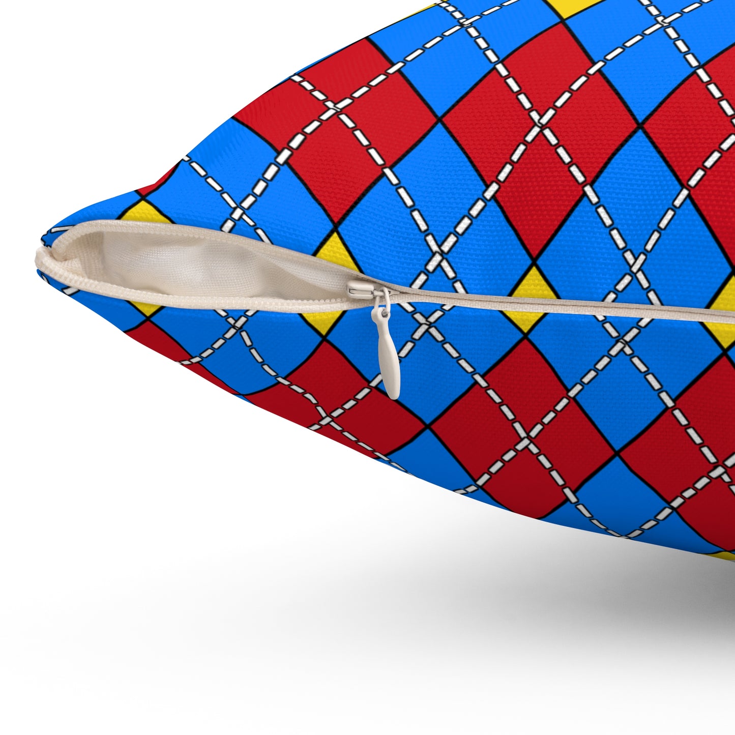 Democratic Republic of the Congo Retro Argyle Cushion Pillow