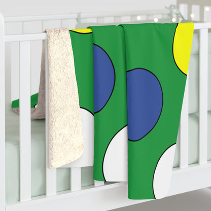 Comoros Retro Polka Dots Blanket Throw
