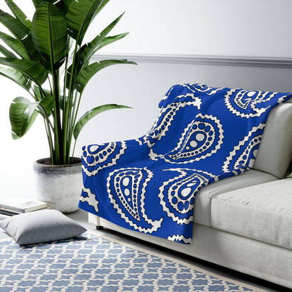 El Salvador Retro Paisley Blanket Throw
