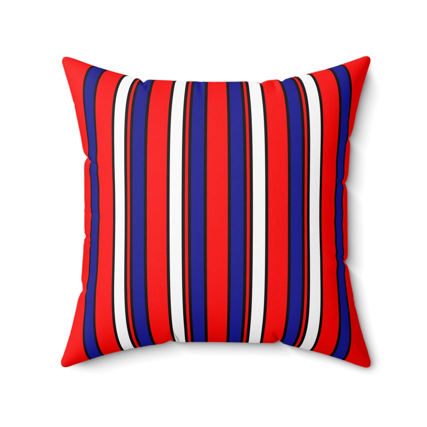 Croatia Retro Stripes Cushion Pillow