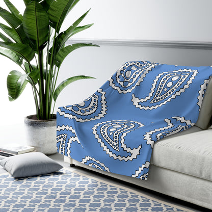 Micronesia Retro Paisley Blanket Throw