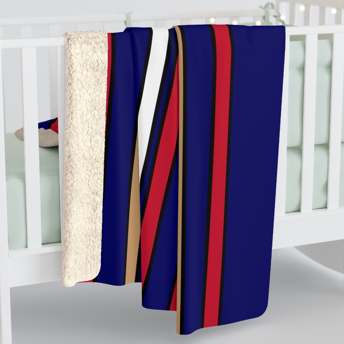 Tristan Da Cunha Retro Stripes Blanket Throw