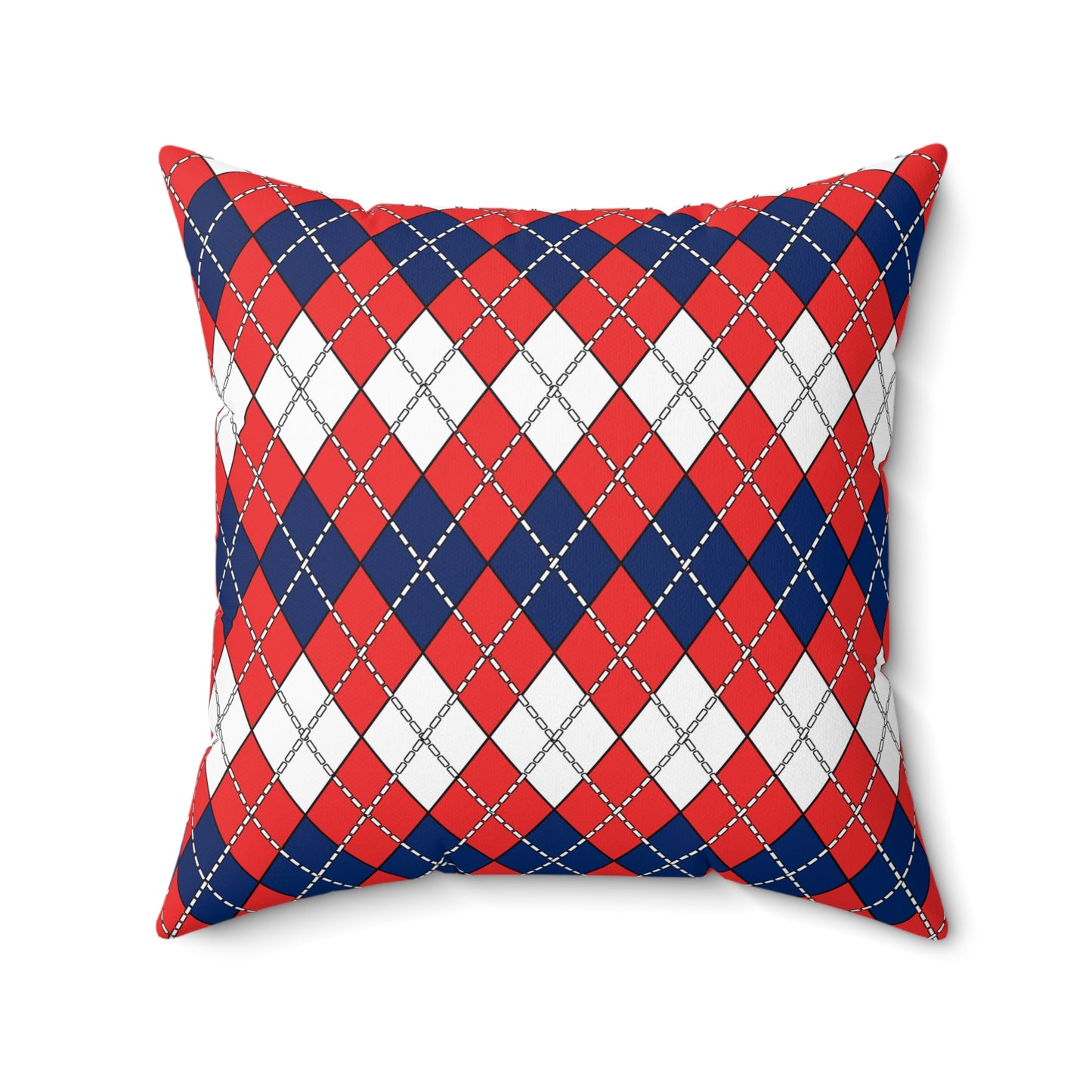 Svalbard And Jan Mayen Retro Argyle Cushion Pillow