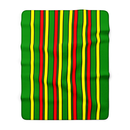 Guinea Retro Stripes Blanket Throw