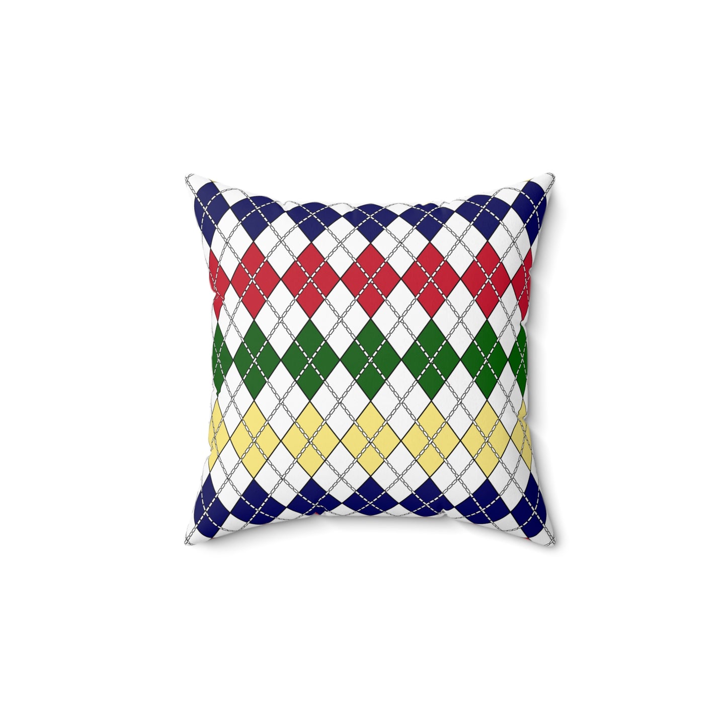 Diego Garcia Retro Argyle Cushion Pillow