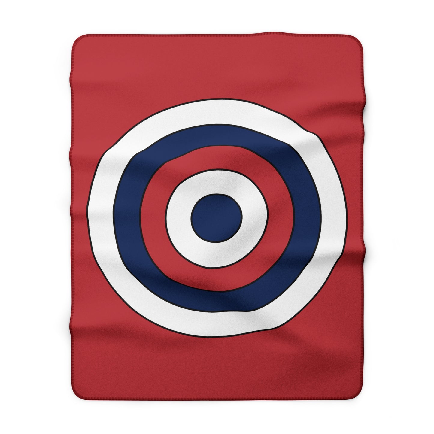 United States Minor Outlying Islands Retro Target Blanket Throw
