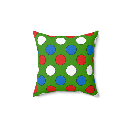 Equatorial Guinea Retro Polka Dots Cushion Pillow