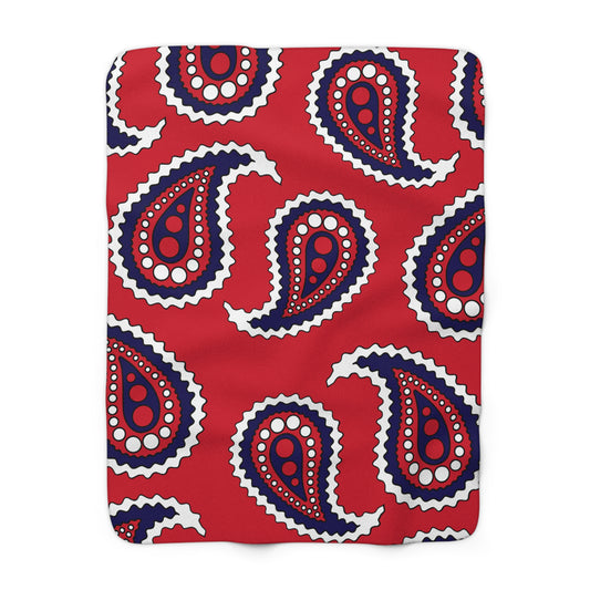 Bermuda Retro Paisley Blanket Throw