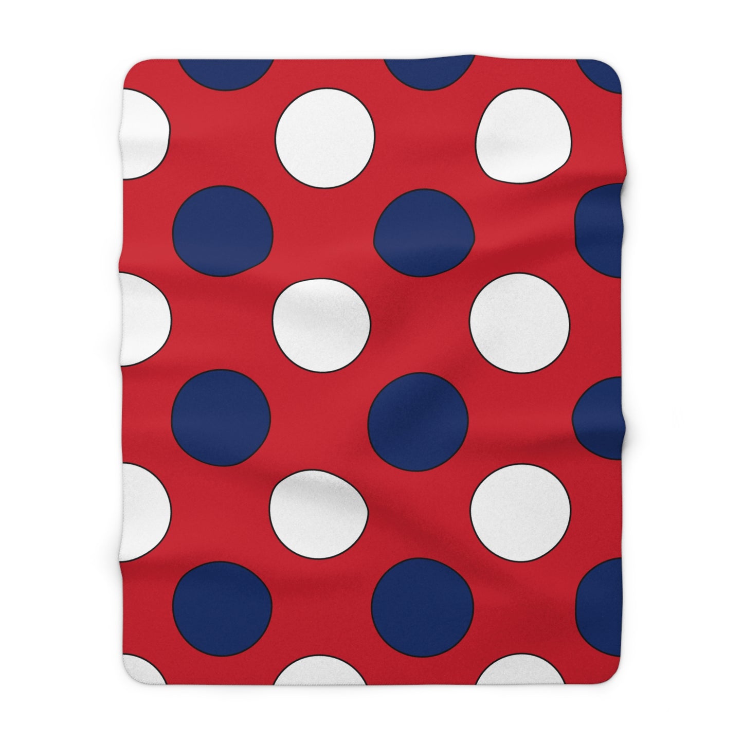 Lao Peoples Democratic Republic Retro Polka Dots Blanket Throw