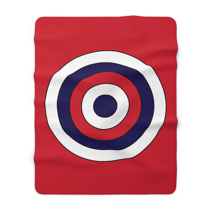 Bermuda Retro Target Blanket Throw