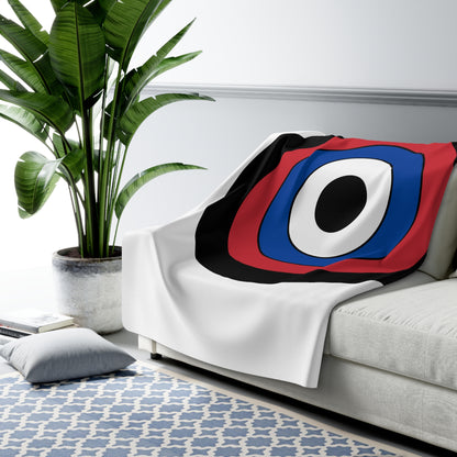 Republic Of Korea Retro Target Blanket Throw