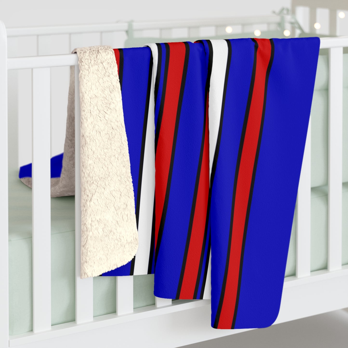 Slovenia Retro Stripes Blanket Throw