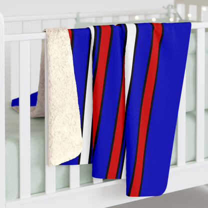 Slovenia Retro Stripes Blanket Throw