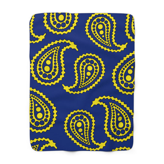 Curacao Retro Paisley Blanket Throw