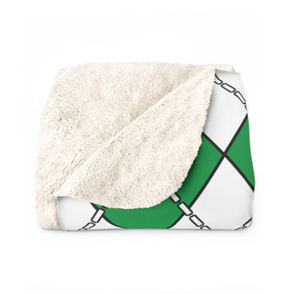 Ireland Retro Argyle Blanket Throw