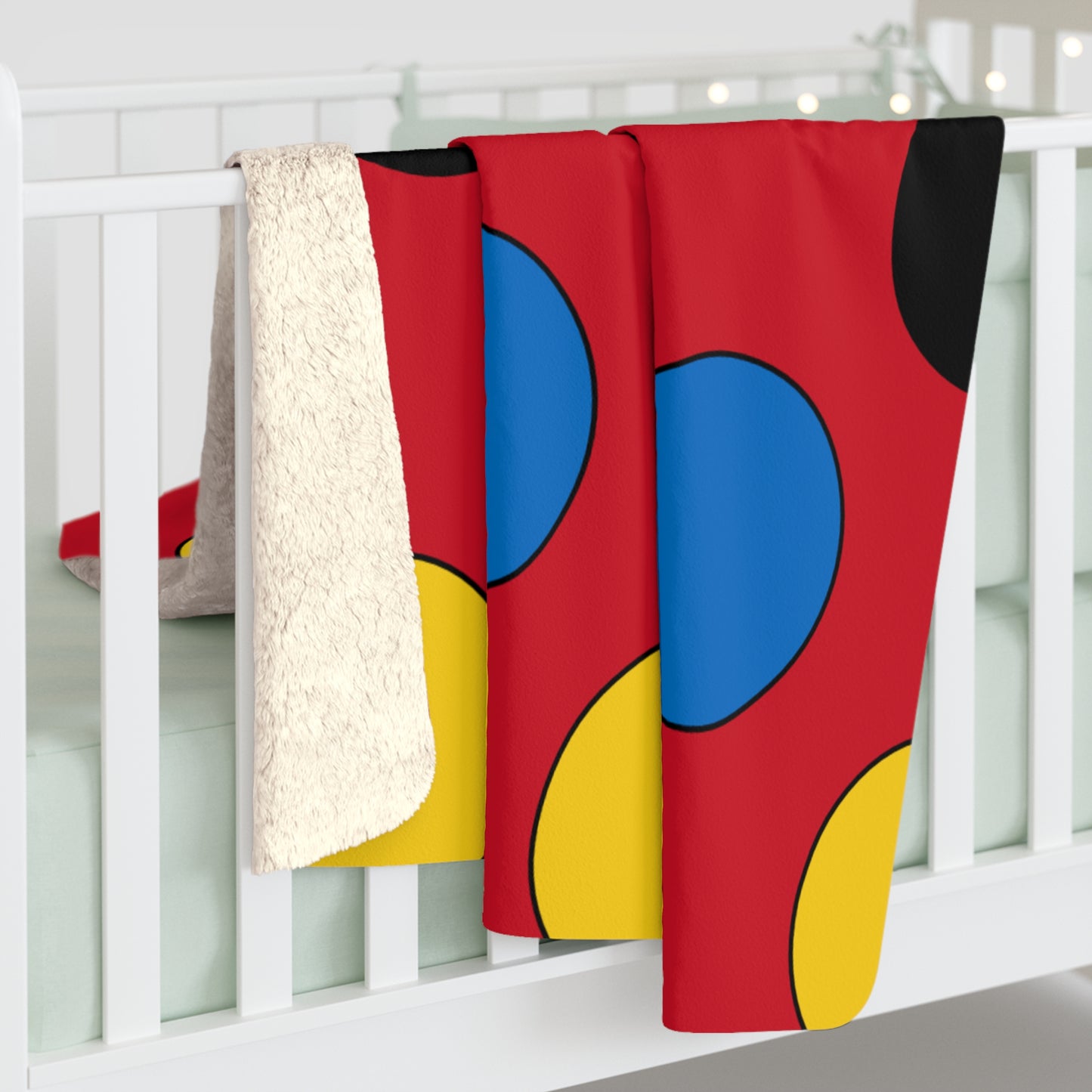 Antigua And Barbuda Retro Polka Dots Blanket Throw