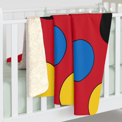 Antigua And Barbuda Retro Polka Dots Blanket Throw
