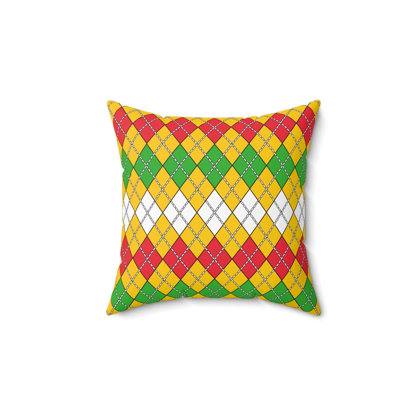 Myanmar Retro Argyle Cushion Pillow