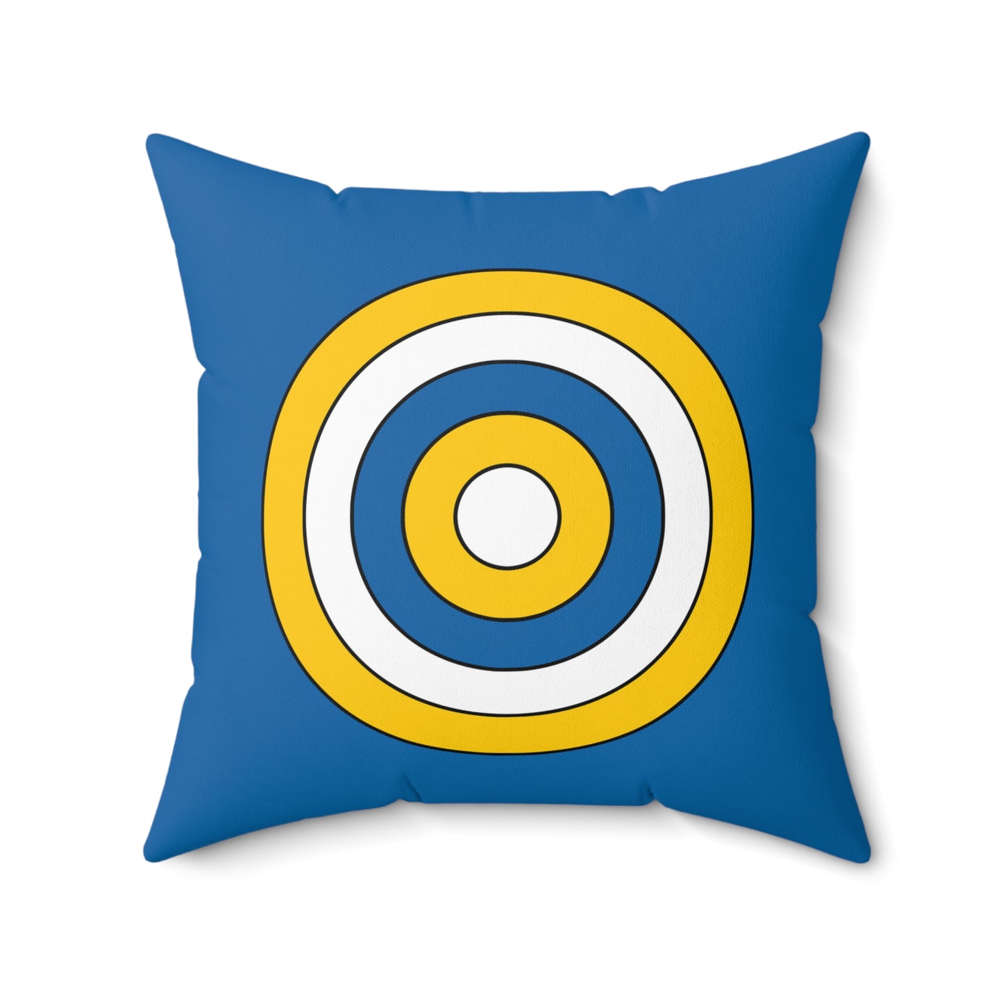Canary Islands Retro Target Cushion Pillow