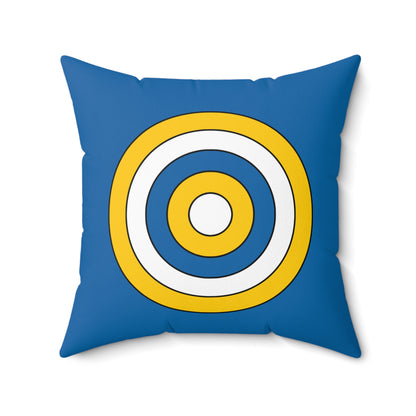 Canary Islands Retro Target Cushion Pillow