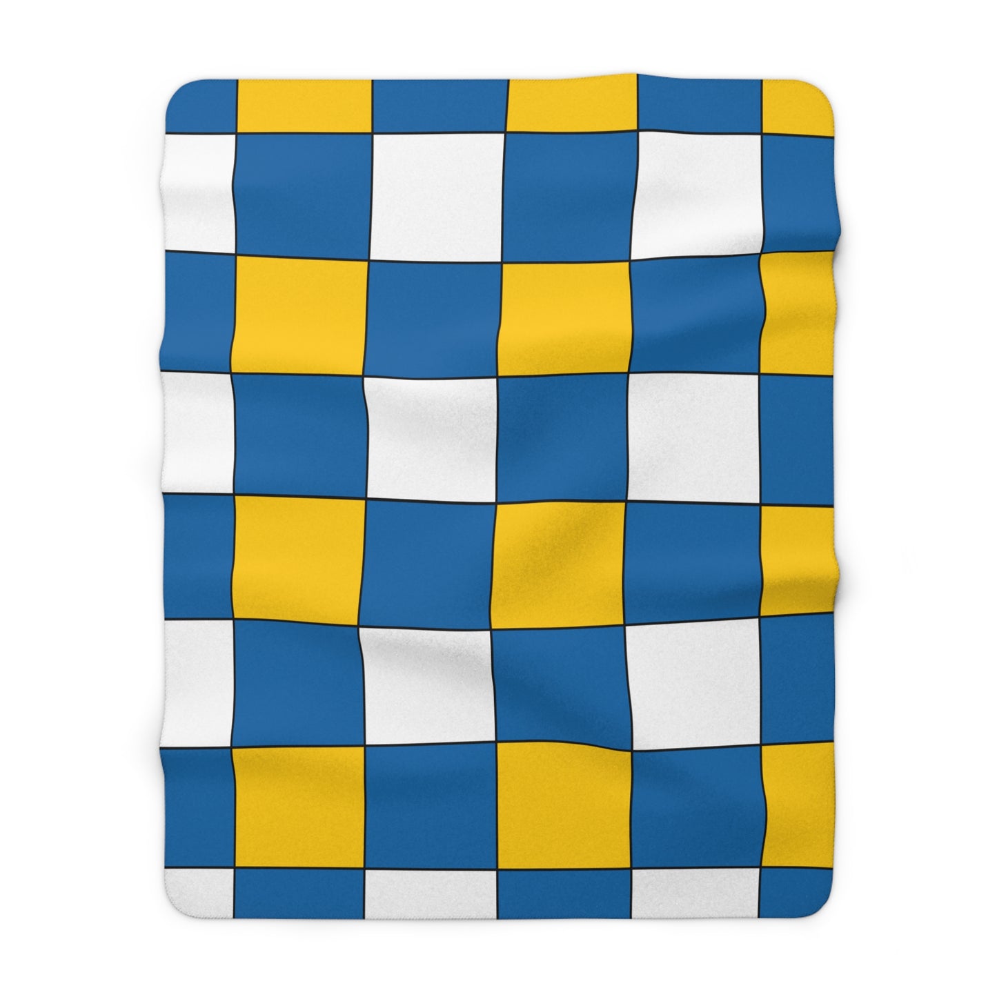 Canary Islands Retro Check Blanket Throw