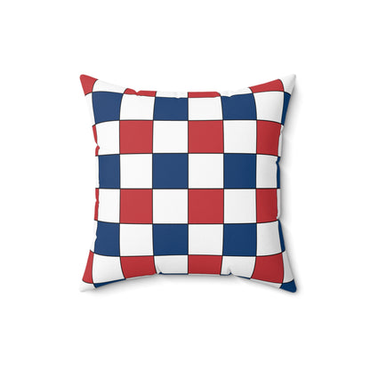 Serbia Retro Check Cushion Pillow