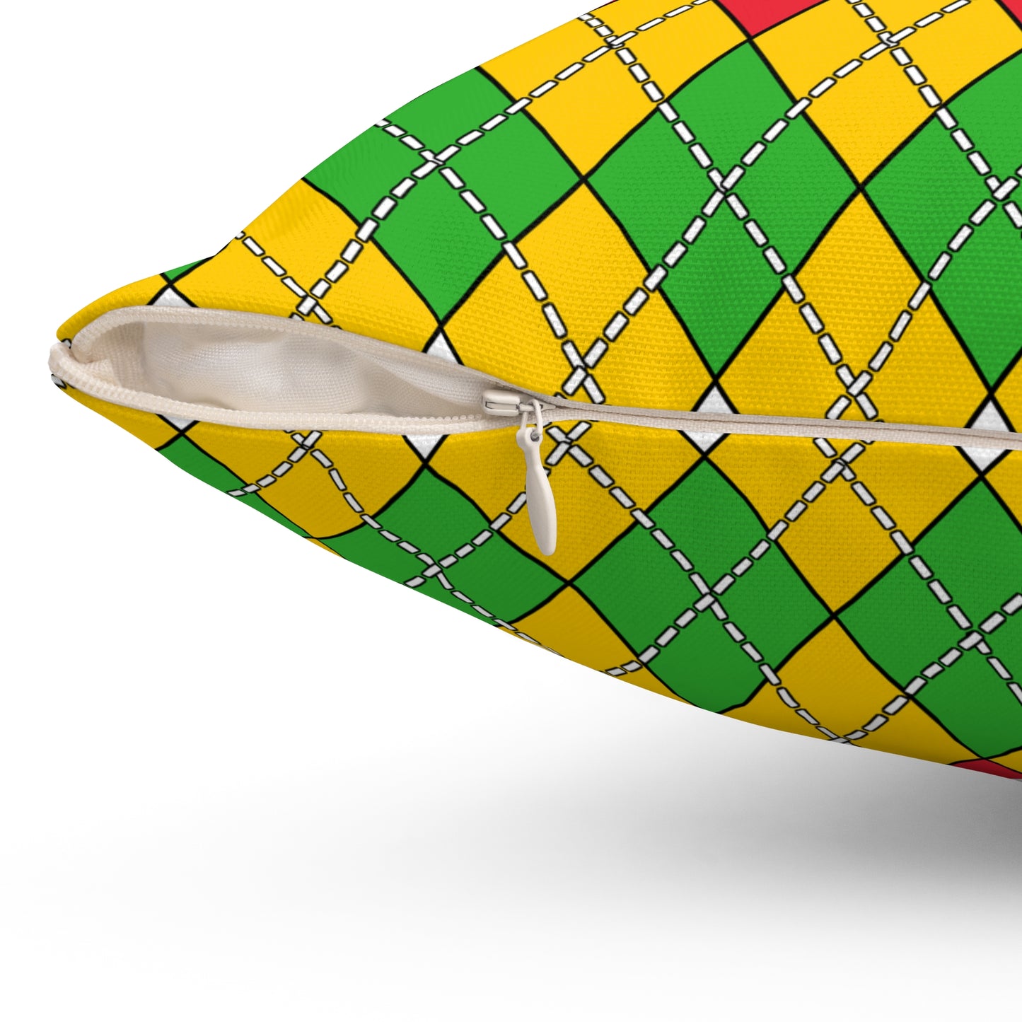 Myanmar Retro Argyle Cushion Pillow