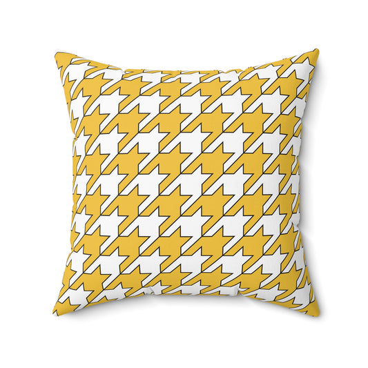 United States Virgin Islands Retro Houndstooth Cushion Pillow