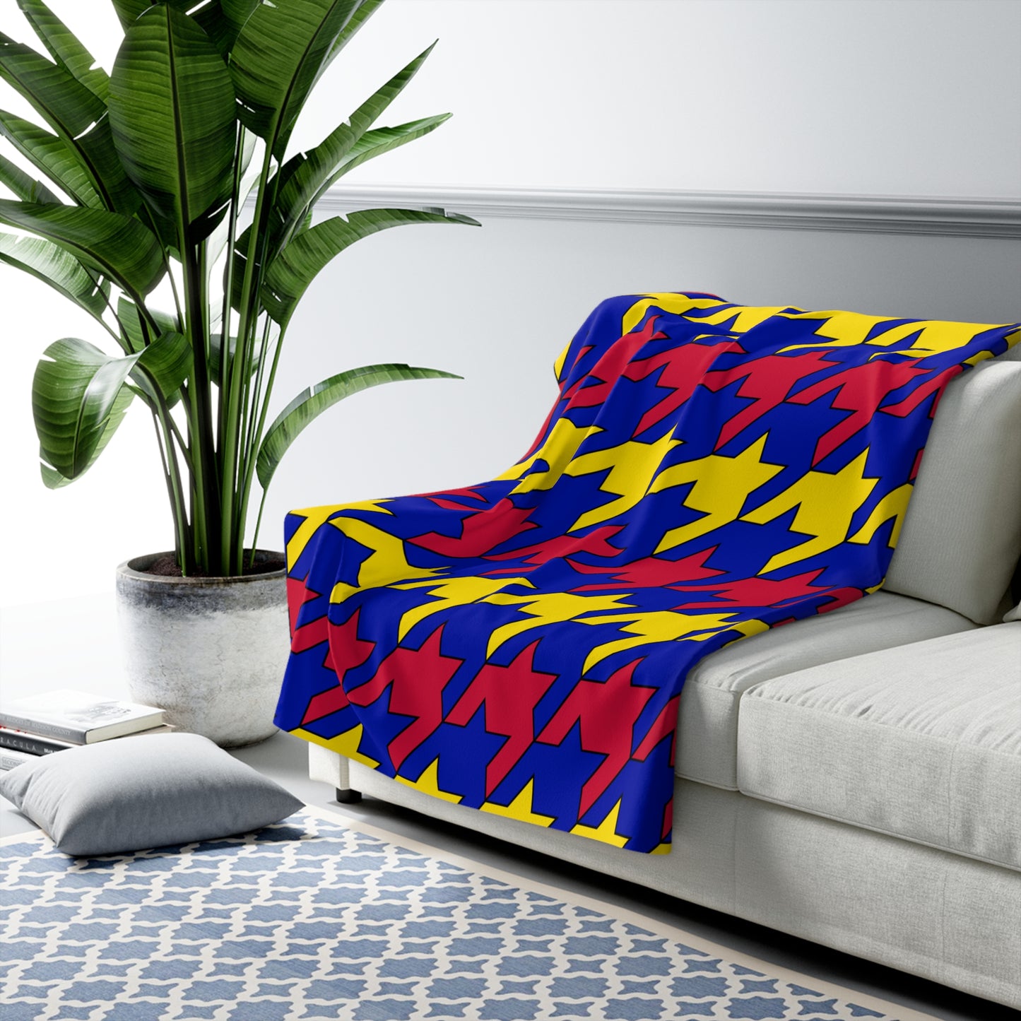 Andorra Retro Houndstooth Blanket Throw