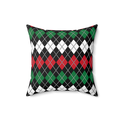 Syria Retro Argyle Cushion Pillow