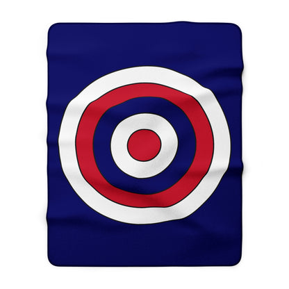 Cook Islands Retro Target Blanket Throw