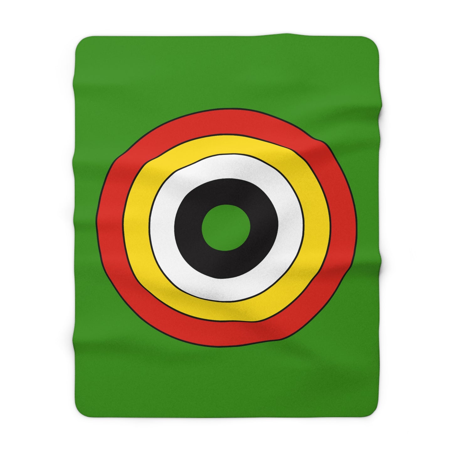 Guyana Retro Target Blanket Throw