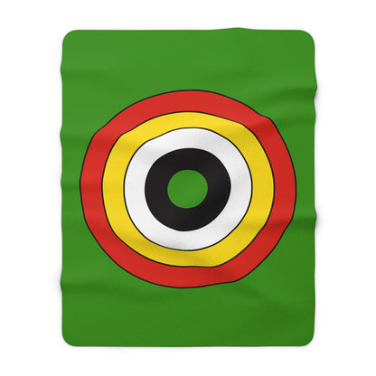 Guyana Retro Target Blanket Throw