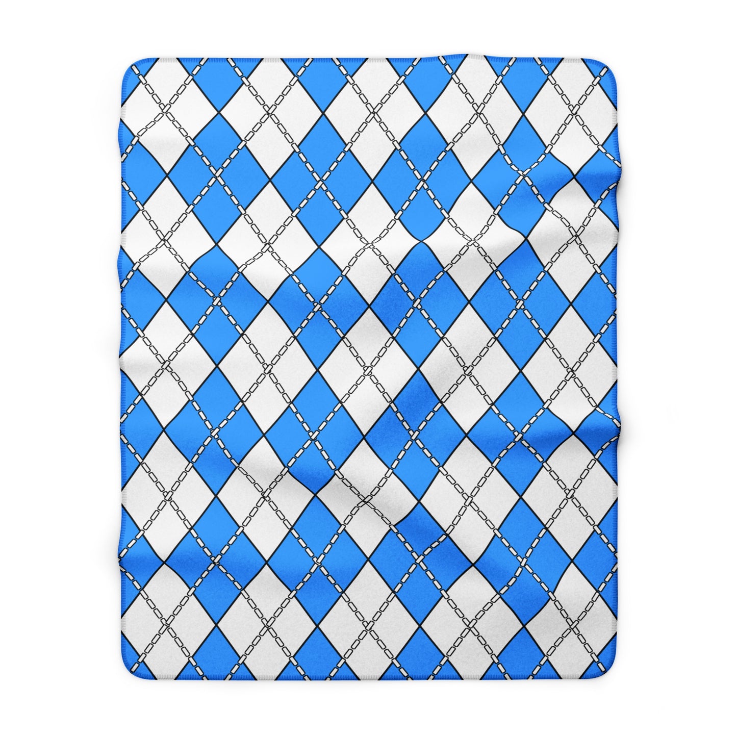 Somalia Retro Argyle Blanket Throw
