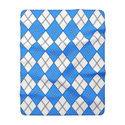 Somalia Retro Argyle Blanket Throw