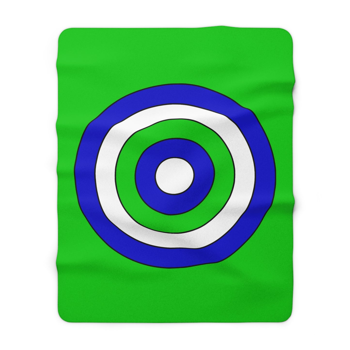 Sierra Leone Retro Target Blanket Throw