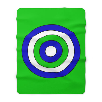 Sierra Leone Retro Target Blanket Throw