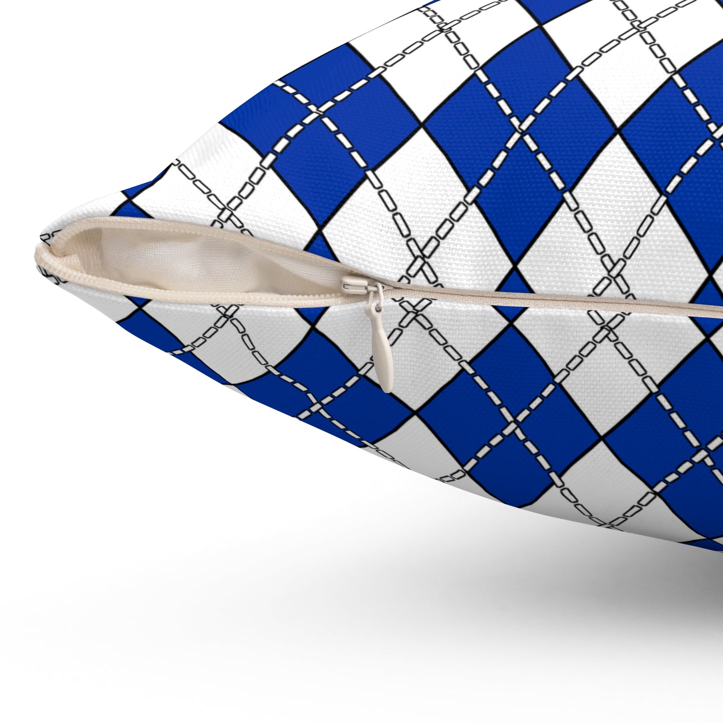 Uruguay Retro Argyle Cushion Pillow