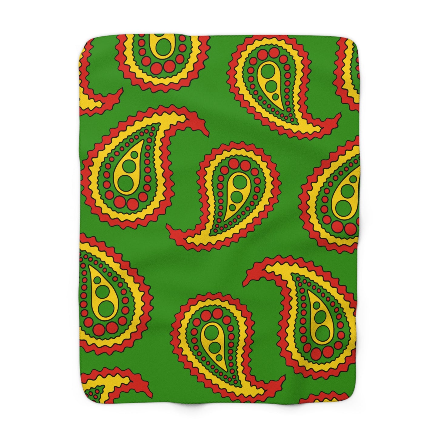 Benin Retro Paisley Blanket Throw