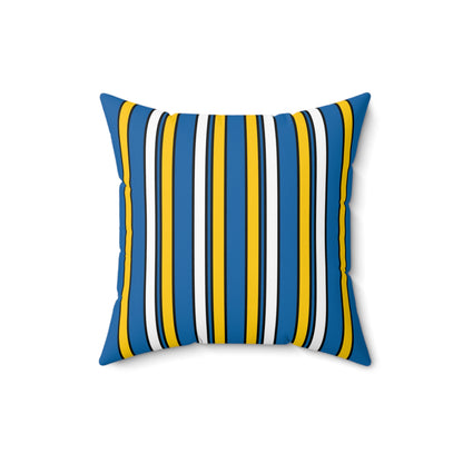 Canary Islands Retro Stripes Cushion Pillow